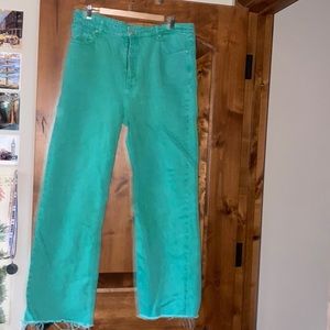 bright green jeans